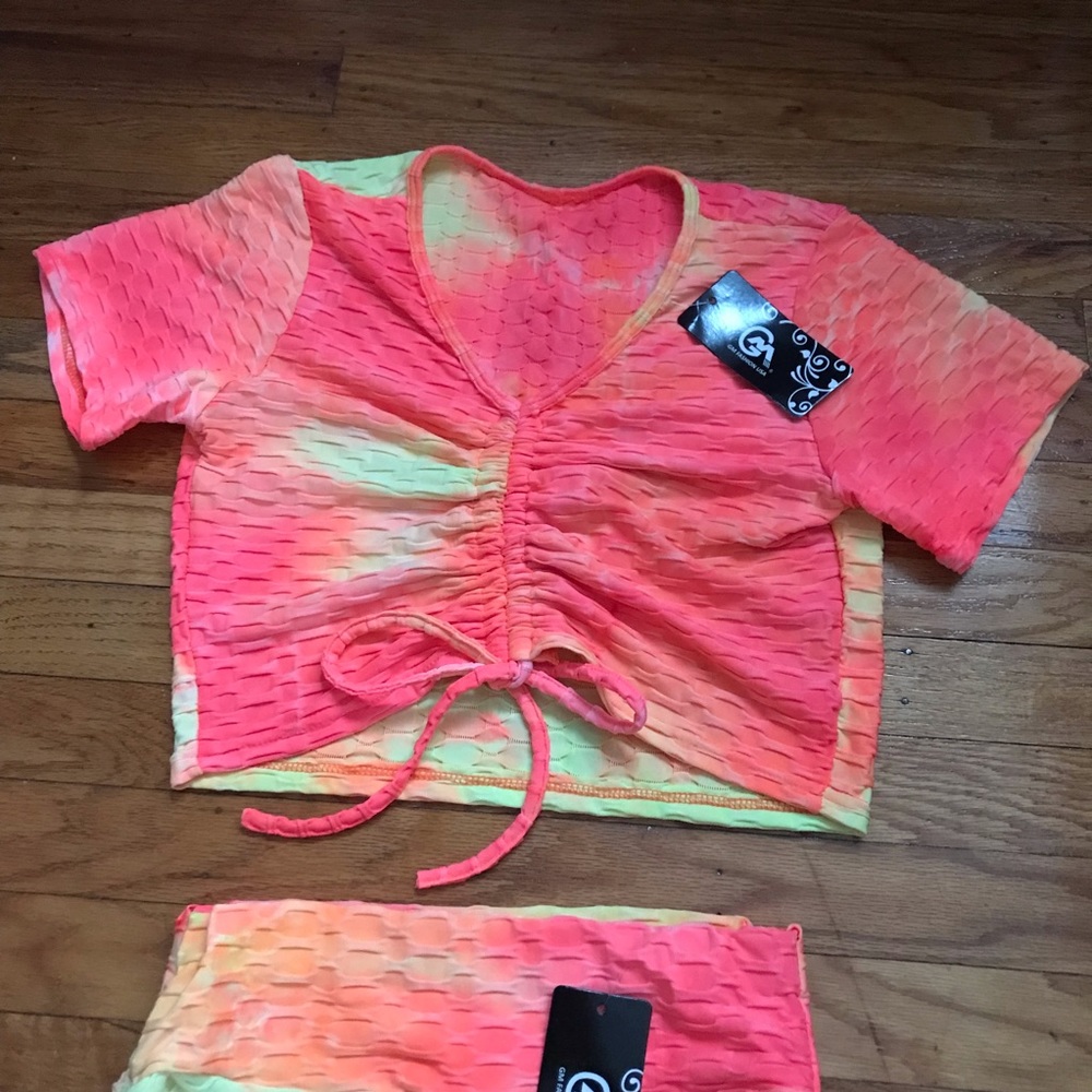 Matching Gym Set Shorts and Shirt - Picture 2 of 6